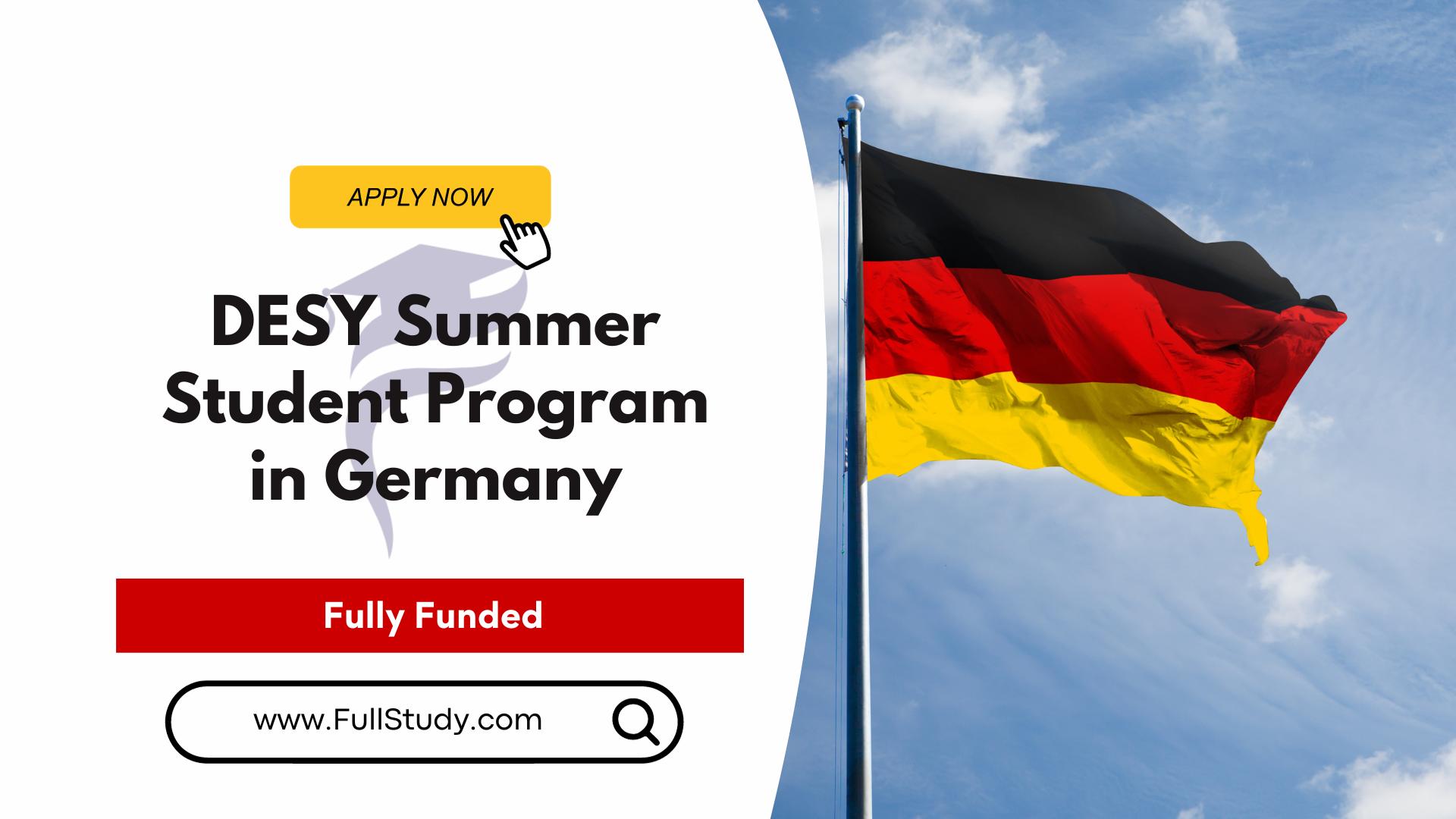 DESY Summer Student Program in Germany 2024 Fully Funded